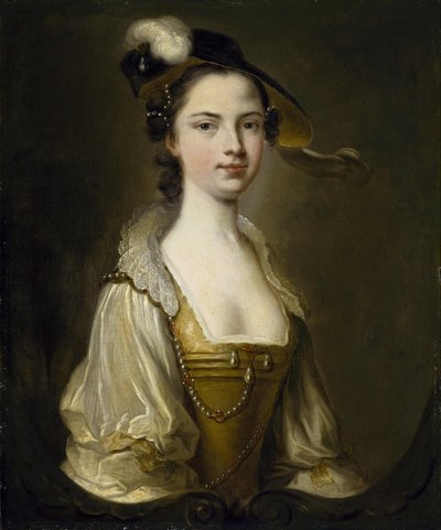 Portret van een Dame door Thomas Hudson